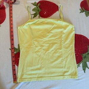 Yellow Spaghetti Strap Top